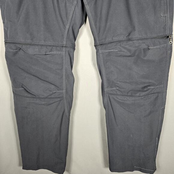 Kuhl Liberator Convertible Pants Mens 36x32 Stealth Zip Off Hiking Nylon Gray - Picture 8 of 11